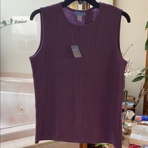 Super Soft Purple Sweater Vest NWT
